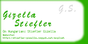 gizella stiefler business card